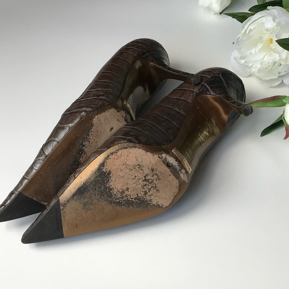 Dolce & Gabbana Crocodile Leather High Heel - Picture 8 of 9